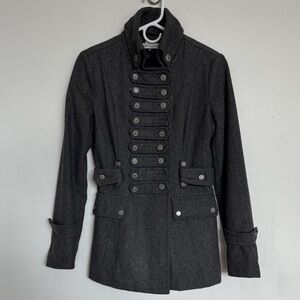 Women's Gray Military Style Jacket
